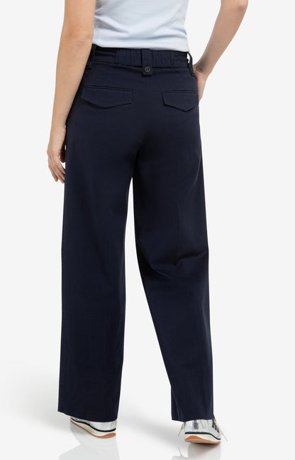 YAYA Navy Woven Trousers
