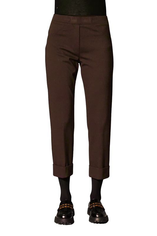 Peruzzi Brown TurnUp Trouser